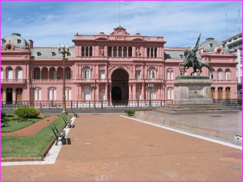 Le palais du gouvernement  Buenos Aires, o rside le Prsident