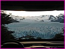 Le glacier vu depuis ... Prosper au coucher du soleil