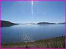 Le beau lac Nahuel Huapi, depuis le camping Petunia,  14 km de Bariloche