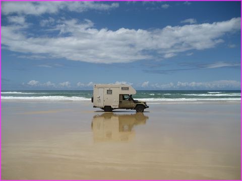 Les pieds ... heu non ... les roues dans l'eau