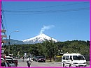 le volcan Villarrica  Pucon : il fume ... et a peut tre dangereux pour la sant, s'il se rveille 