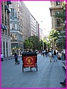 Un transport gratuit et cologique (c'est comme le port Salut, c'est crit dessus),  Santiago au centre ville