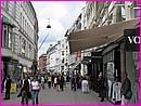 Copenhague : rue ptonne et trs commerante