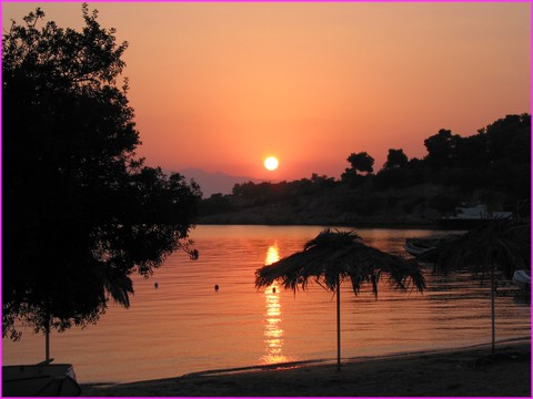 Un beau coucher de soleil � Kosta