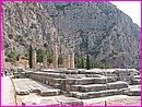 Le temple d'Apollon, ou du moins ce qu'il en reste  Delphes