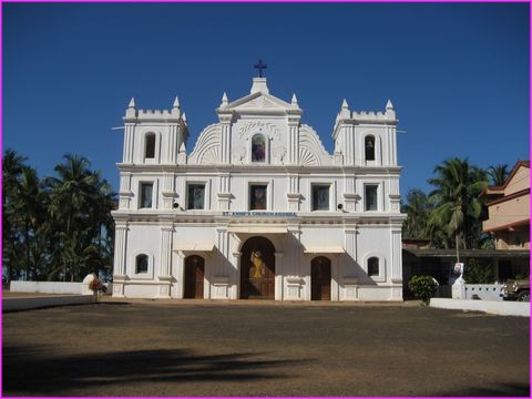 Belle glise  Agonda de l'poque Portuguaise