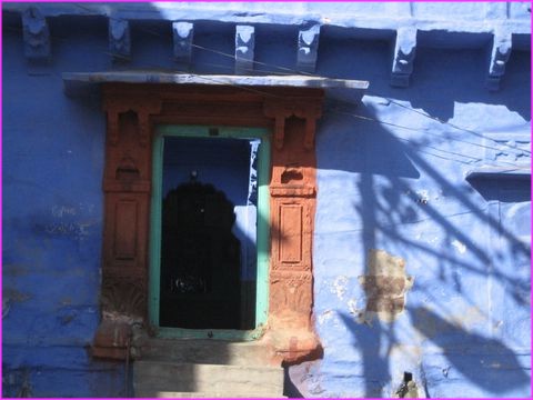 Belle maisons bleues