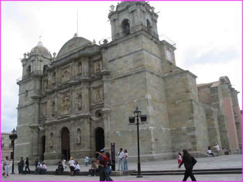 La belle cathdrale d'Oaxaca