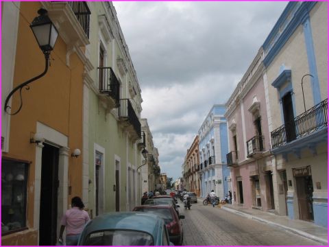 Les maisons colores des villes Mexicaines, ici  Campeche