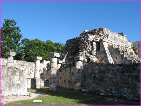 Arrire du temple des mille colonnes