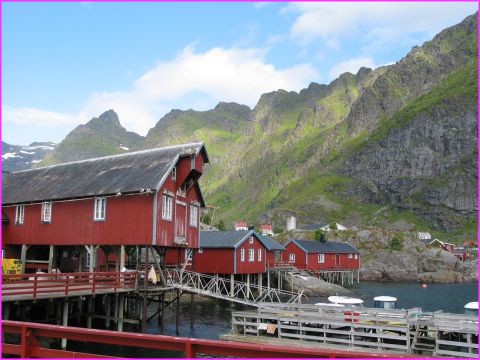 La ville de A aux Lofoten