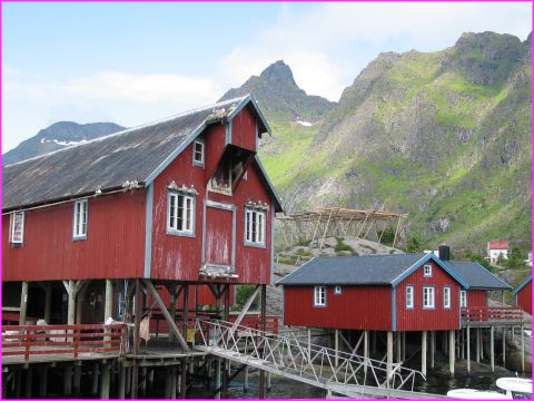 La ville de A aux Lofoten