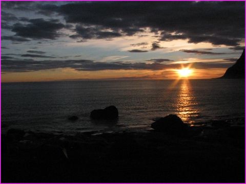 le soleil de minuit � Utakleiv