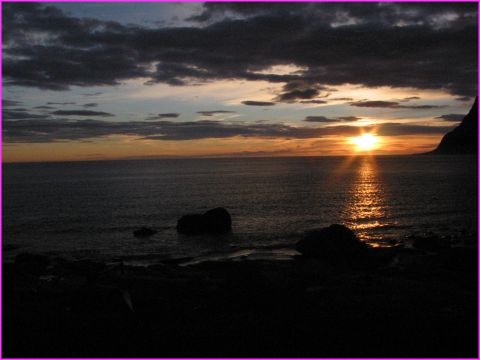 le soleil de minuit � Utakleiv