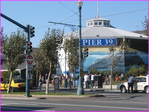 Le fameux Pier 39  San Francisco, trs trs touristique 